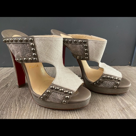 Christian Louboutin Hassaneta 120 Version Grey - Picture 3 of 12